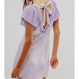 Free People Lavender Mini Dress